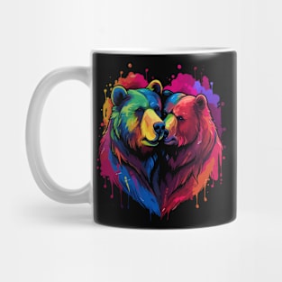 Grizzly Bear Couple Valentine Mug